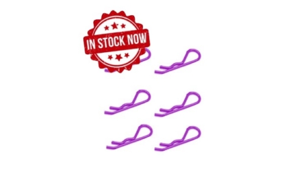 Clips de carrocería Grandes 1/8 Fastrax Rosa (6pcs) FAST210MP