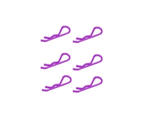 Clips de carrocería Grandes 1/8 Fastrax Rosa (6pcs) FAST210MP
