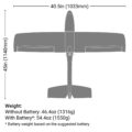 Avión RC AeroScout S 2 1.1m BNF Basic Hobbyzone (Sin batería y cargador) HBZ385001