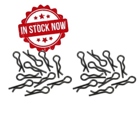 Clips de carrocería HPI pequeños 4mm (negros) (20pcs) HPI-6121