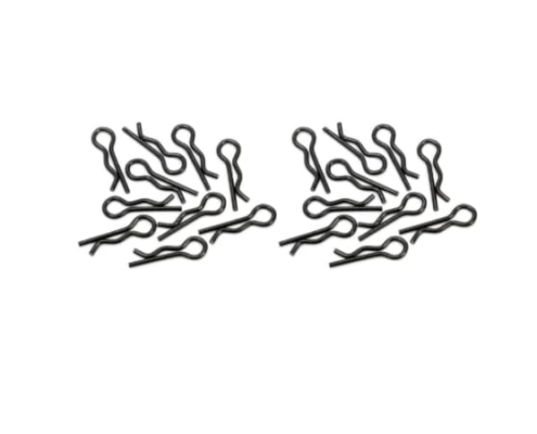 Clips de carrocería HPI pequeños 4mm (negros) (20pcs) HPI-6121