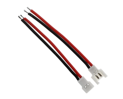 Conector de 2 pines con cable 10cm (1par)