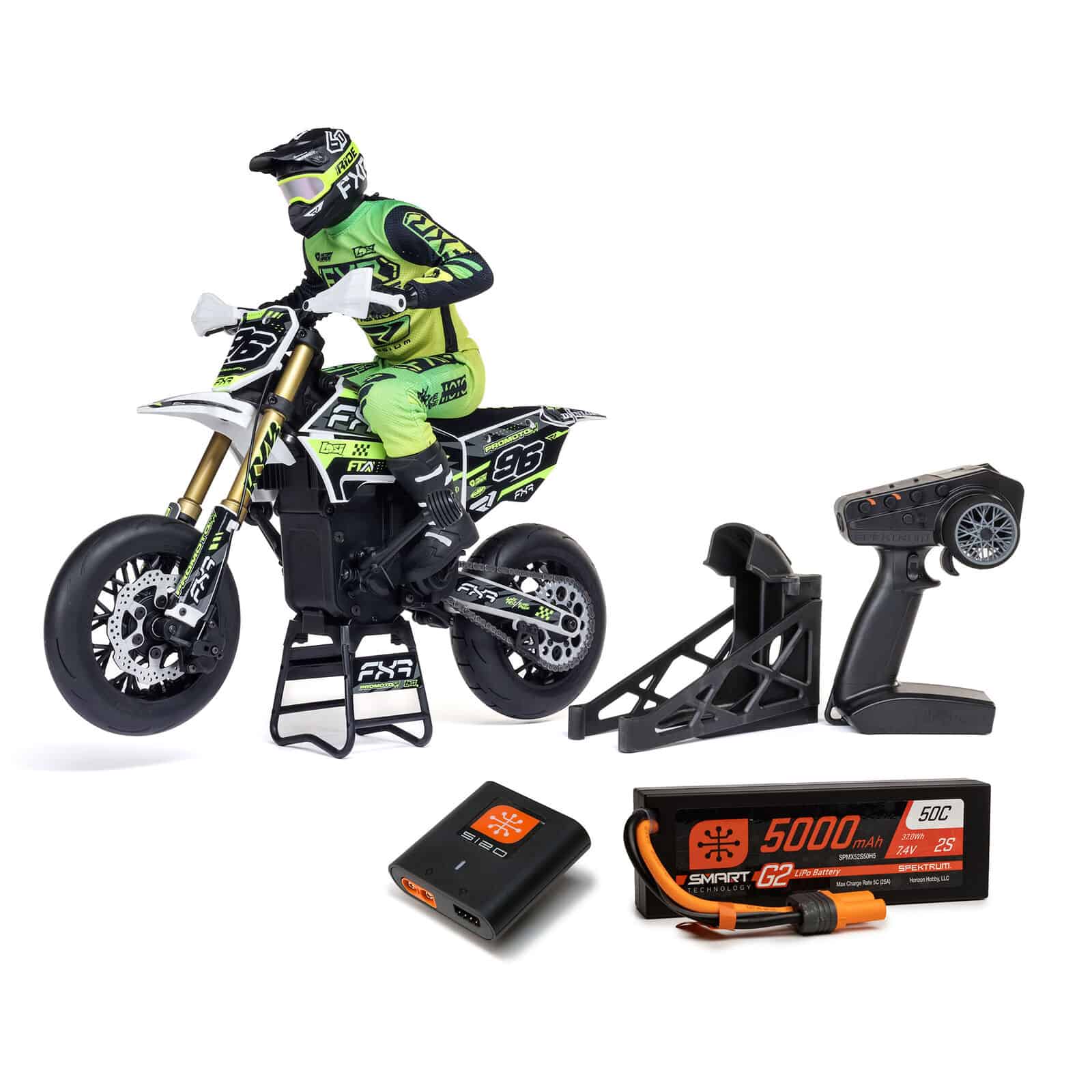 Moto Losi 1/4 Promoto-SM FXR Supermoto Motorcycle RTR (con batería y cargador) LOS-2310