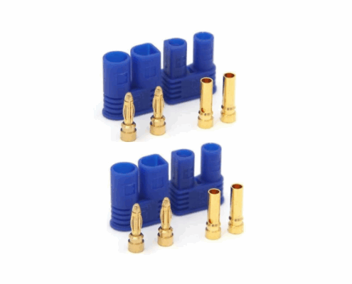 Conector EC2 2 Hembras/ 2 Machos (4pcs)