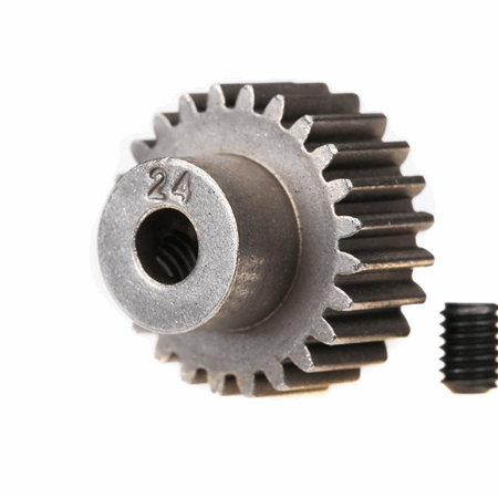 Piñón Traxxas 24 dientes (48p.) para eje de 3mm TRX2424