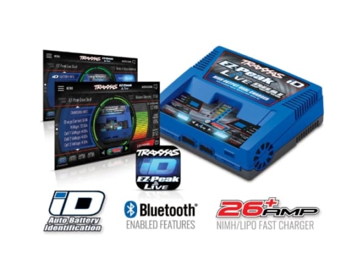 Cargador doble Traxxas EZ-Peak Live de 26 amperios 4S TRX2973