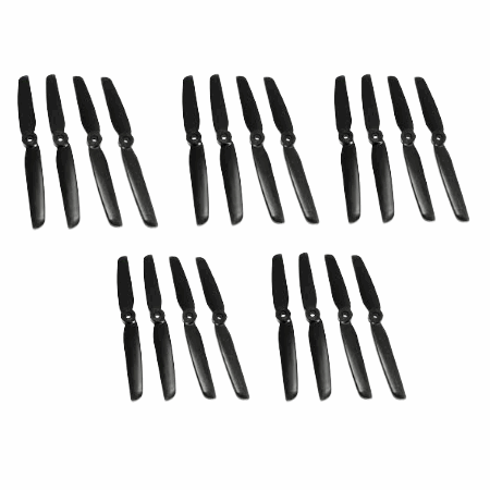 Set de Hélices Gemfan 6030 dos hojas negras (10pcs) GEM3