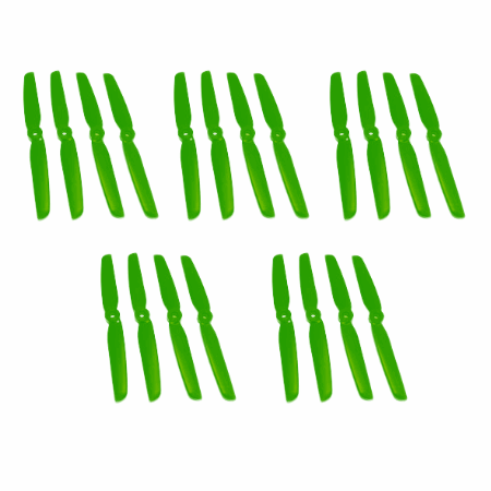 Set de Hélices Gemfan 6030 dos hojas verdes (20pcs) GEM4