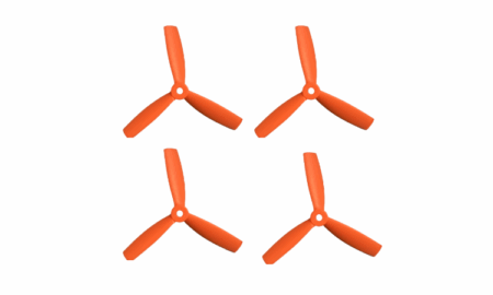 Set de Hélices 5x4,5x3 tripala naranja (4pcs)