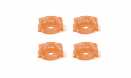 Protectores universales TPU para motores 24 dron Naranjas (4pcs)