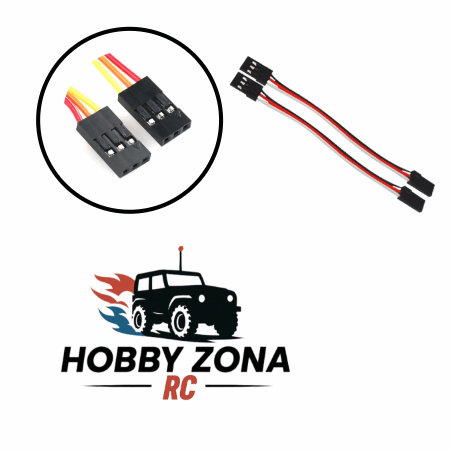 Cable de extensión con conector Futaba/JR (15cm)(hembra/hembra) (2pcs)