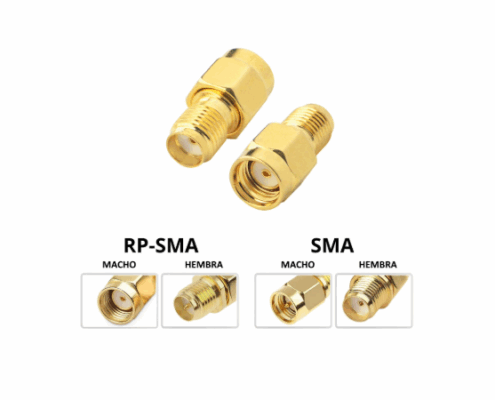 Conector SMA (hembra) RP-SMA (macho) (2pc)