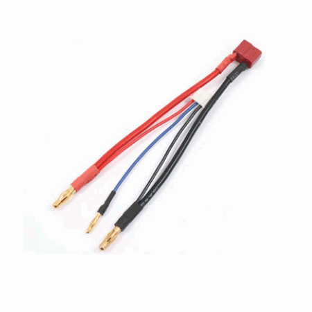 Adaptador de equilibrador Etronix para baterías Lipo 2 con conector Deans/4 mm/2mm ET0282