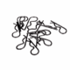 Clips de carrocería Traxxas Medianos (Negro) (12pcs) TRX3934A