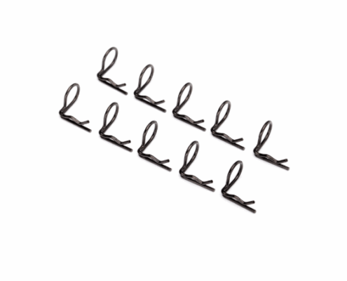 Clips de carrocería Traxxas Pequeños en 90º (Negro) (10pcs) TRX3935A