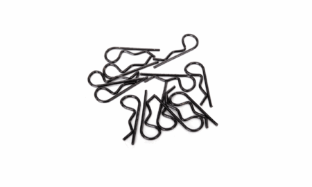Clips de carrocería Traxxas Pequeños (Negro) (12pcs) TRX1834A