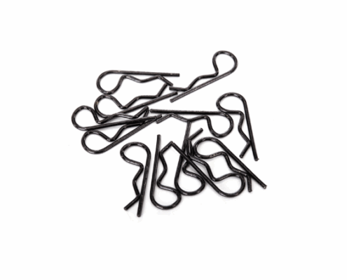 Clips de carrocería Traxxas Pequeños (Negro) (12pcs) TRX1834A