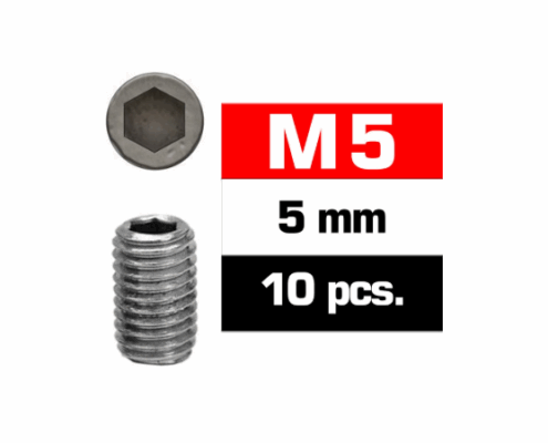 Tornillos prisioneros M5x5 Ultimate Racing (10pcs) UR164505