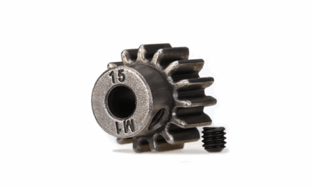 Piñón Traxxas 15 dientes (1.0 paso metrico) para eje de 5mm TRX6487X