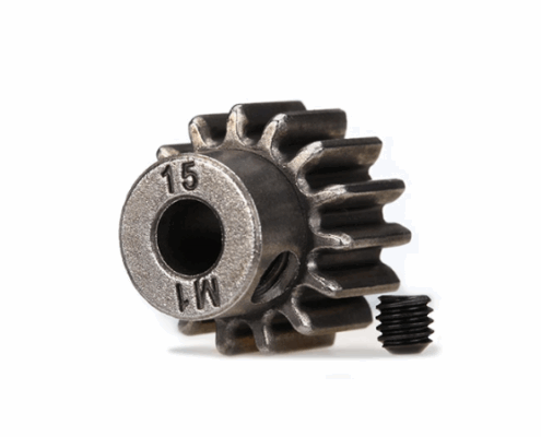 Piñón Traxxas 15 dientes (1.0 paso metrico) para eje de 5mm TRX6487X