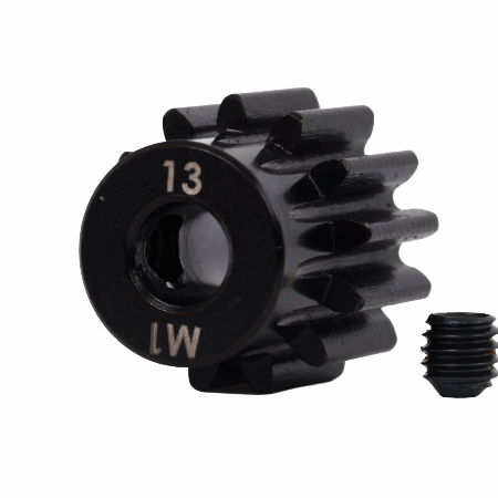 Piñón Traxxas 13 dientes (1.0 paso metrico) para eje de 5mm Mecanizado TRX6483X