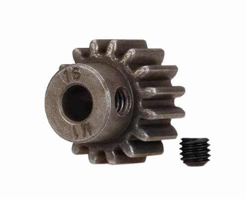 Piñón Traxxas 16 dientes (1.0 paso metrico) para eje de 5mm TRX6489X