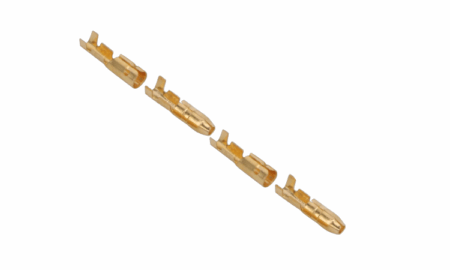 Conector Bala engarzado 4mm (2pares)