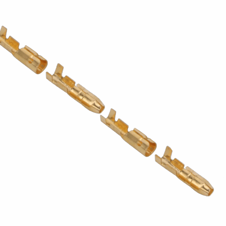 Conector Bala engarzado 4mm (2pares)