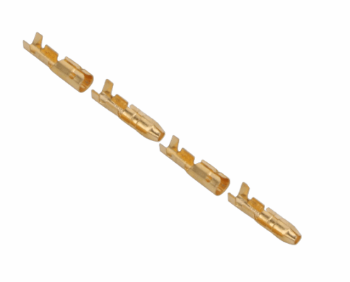Conector Bala engarzado 4mm (2pares)