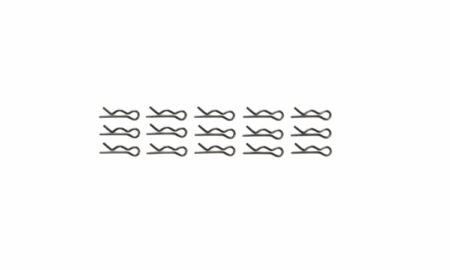 Clips de carrocería Tamiya 6mm (15pcs) 51537