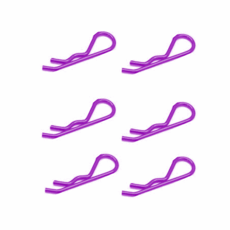 Clips de carrocería Grandes 1/8 Fastrax Rosa (6pcs) FAST210MP