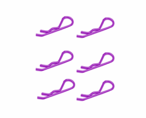 Clips de carrocería Grandes 1/8 Fastrax Rosa (6pcs) FAST210MP