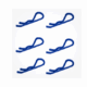 Clips de carrocería Grandes 1/8 Fastrax Azul Metálico (6pcs) FAST210MB