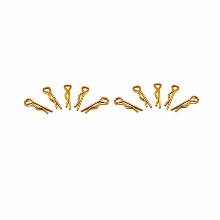 Clips de carrocería Arrowmax pequeños (dorados) (10pcs) AM-103101