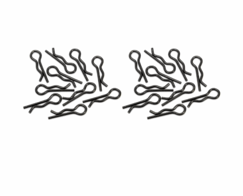 Clips de carrocería HPI pequeños 4mm (negros) (20pcs) HPI-6121