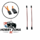 Cable de extensión con conector Futaba/JR ( (macho/hembra) (2pcs)