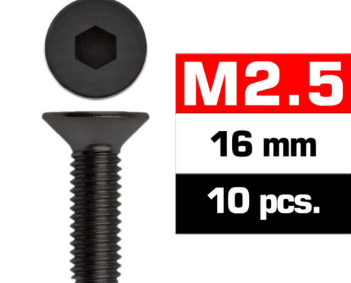 Tornillos M2,5x16 Ultimate Racing avellanado (10pcs) UR1612516