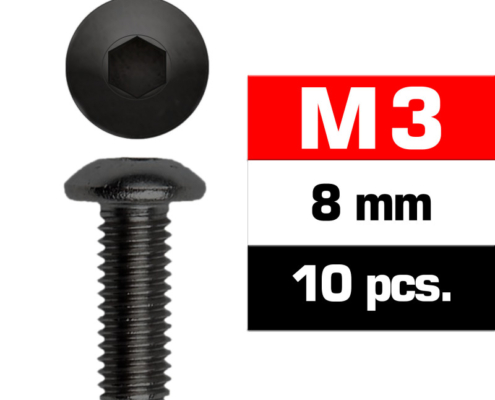 Tornillos M3x8 Ultimate Racing botón (10pcs) UR162308
