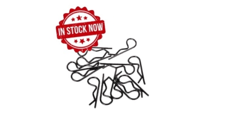 Clips de carrocería Traxxas Pequeños (Negro) (12pcs) TRX1834A