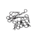 Clips de carrocería Traxxas Pequeños (Negro) (12pcs) TRX1834A