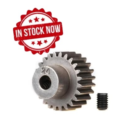 Piñón Traxxas 24T (48p.) para eje de 3mm TRX2424