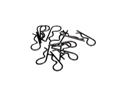 Clips de carrocería Traxxas Medianos (Negro) (12pcs) TRX3934A