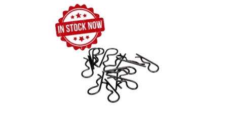 Clips de carrocería Traxxas Medianos (Negro) (12pcs) TRX3934A