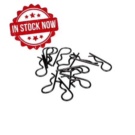 Clips de carrocería Traxxas Medianos (Negro) (12pcs) TRX3934A