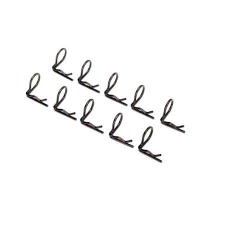 Clips de carrocería Traxxas Pequeños en 90º (Negro) (10pcs) TRX3935A