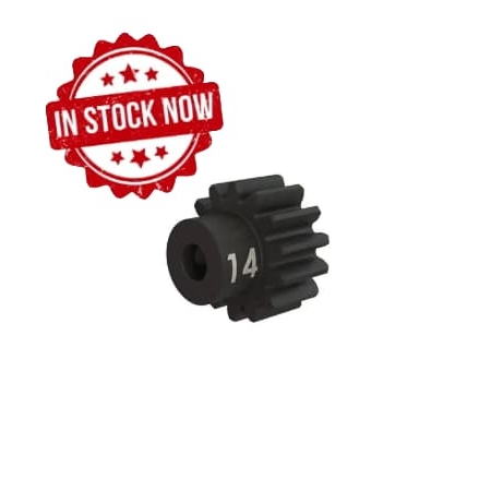 Piñón Traxxas 14 dientes (32p) (acero mecanizado) eje 3mm TRX3944X