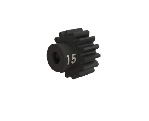 Piñón Traxxas 15 dientes (32p) (acero mecanizado) eje 3mm TRX3945X