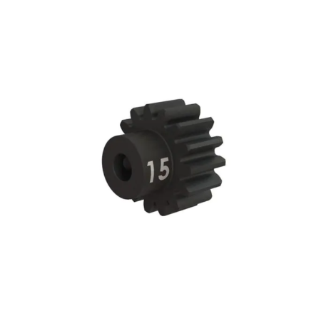 Piñón Traxxas 15 dientes (32p) (acero mecanizado) eje 3mm TRX3945X