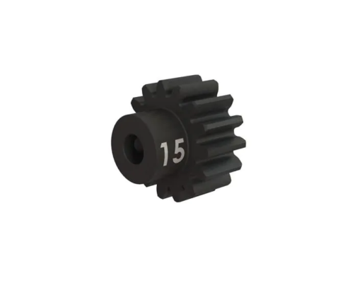 Piñón Traxxas 15 dientes (32p) (acero mecanizado) eje 3mm TRX3945X