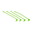 Retenedor de clip de carrocería Traxxas (Verde) (4pcs) TRX5753